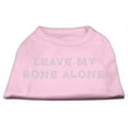 thumbnail image 1 of Leave My Bone Alone! Rhinestone Shirts Light Pink L (14), 1 of 1