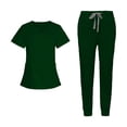 thumbnail image 4 of Uniformes de trabajo de enfermera para mujer, , pantalón con múltiples bolsillos, pantalones, conjunto de exfoliación, cómodo, Yinane  Uniformes de trabajo, 4 of 8