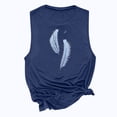 thumbnail image 4 of DPTALR Débardeurs d'Été Décontractés Sans Manches pour Femmes, Col Rond, Imprimés, Hauts de Type Veste Sans Manches, 4 of 5