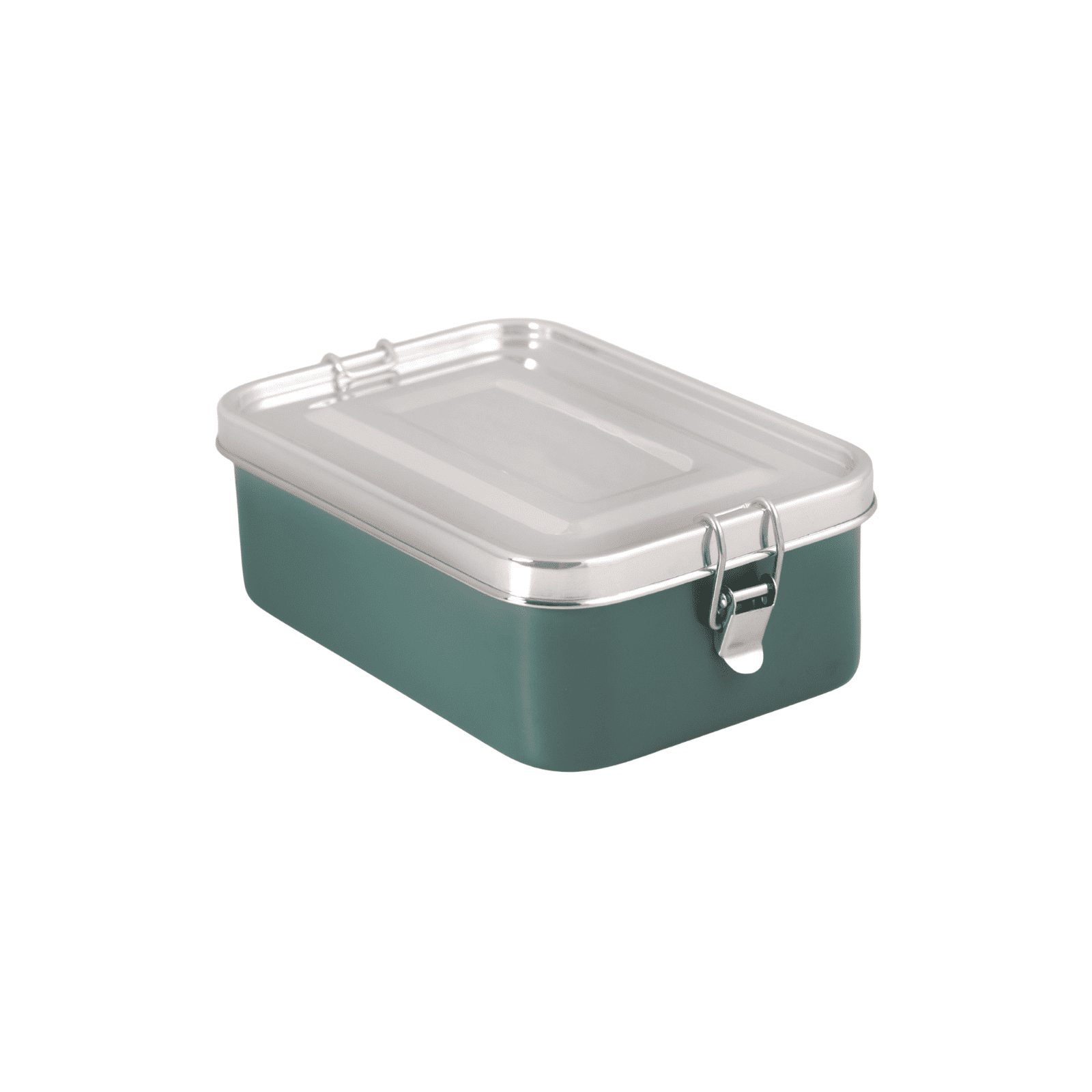 Mayur Exports Bento Lunch Box (Green) with Movable Divider | Leak-Proof, Secure Clips | 60 Oz/1800ml | 8.25x5.55x2.75 in | Food-Grade Stainless Steel | Heavy Duty | Available in 4 Colors.