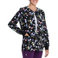Scrubstar Women's Core Essentials Printed Snap Front Warmup Scrub