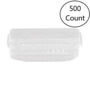 Detroit Forming OPS Plastic Sprout Food Container Clear, 6" Length x 4" Width x 1.6" Depth
