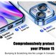 thumbnail image 5 of Funda magnética con purpurina para iPhone 15, compatible con MagSafe, protección total, delgada, a prueba de golpes y arañazos, con protector de lente de cámara y red antipolvo, 5 of 8