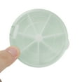 thumbnail image 5 of Unique Bargains 1 Pc Pill Case 7 Grid Round Pill Box Green, 5 of 6