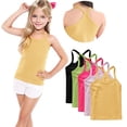 thumbnail image 1 of Odeerbi Camisetas de Las Niñas de 5 Paquetes Camisetas de Algodón Y Espalda Camisetas Bajas Sin Mangas Básicas Suaves, 1-13 Años, 1 of 9