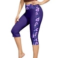 thumbnail image 3 of Gamivast Swim Bottoms for Women Tummy Control High Waisted Capri Leggings Modest Board Shorts Floral Panel Summer Beach Water Sports Surfing Swimming Pants, 3 of 6
