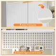 thumbnail image 6 of Home Office Desk with Hutch, Multifunctional Computer Desk with Bookcase, Wooden Executive Desk with Power Outlets, Drawers, 6 S-hooks, Writing Study Desk for Living Room, White, 6 of 10