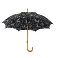 thumbnail image 4 of AWST Int'l Lila Linear Horses Umbrella- Black, 4 of 5