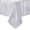 White, variant on Newbridge Antique White Damask Barcelona Scroll 52 x 52 inch Square Fabric Dining Tablecloth