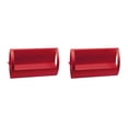 thumbnail image 1 of Baohd 1/2/3/5 Moderne en Alliage d'Aluminium de Bureau Q Forme Porte-Cartes de Visite pour les Salons Professionnels Look Élégant Rouge 2PCS, 1 of 1