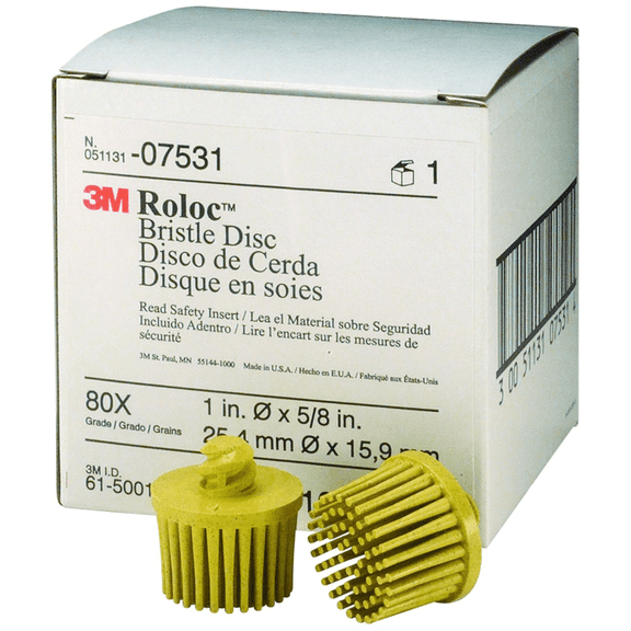 3M Automotive 7531 1" 80 Grit Bristle Disc