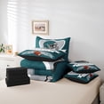 thumbnail image 6 of jejeloiu Rugby Ball Helmet 7-Piece Twin Bedding Sets,Football Sport Games Bedding Comforter Set For Kids Reversible, 6 of 8