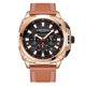 thumbnail image 1 of De pulsera 2128 Reloj de moda para hombre Reloj de pulsera deportivo multifunción 3ATM Cronógrafo a prueba de agua Reloj de cuarzo con calendario luminoso Banda de cuero genuino para hombre 1 1, 1 of 5