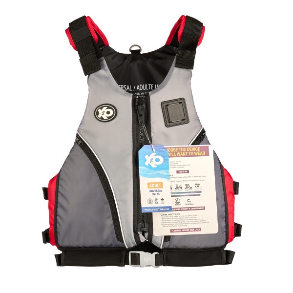 Paddle Vest Deluxe 2X-3X Red/Gray