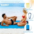 thumbnail image 4 of Beach Blanket, 72"x78" Waterproof Sandproof Beach Mat with Stakes & Storage Bag, Quick Drying Picnic Mat, Beach Accessories for Travel, Camping, Hiking, 4 of 7