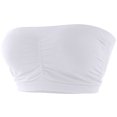 thumbnail image 2 of LAVRA Women’s Plus & Regular Size Bandeau Strapless Padded Bra Tube Top XS-3X, 2 of 6