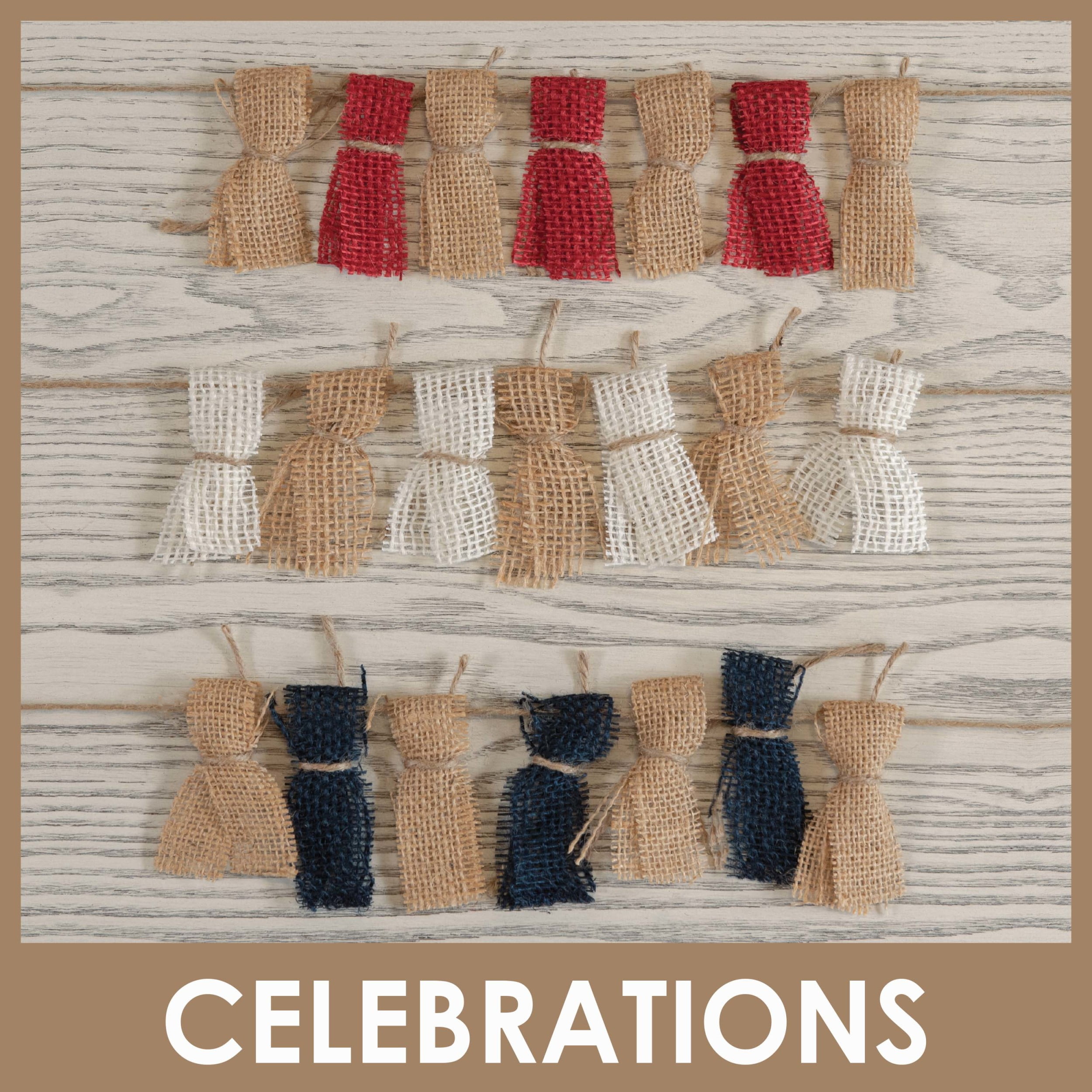 (2 pack) Allen Company Precut Natural Jute Burlap, Fine Weave, 46"W x 1-Yard, Natural