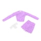 thumbnail image 2 of de abrazadera de 3x 1/6 de tapa y cadera, ropa de muñeca hecha a mano, prenda de ropa en miniatura para figuras de 12 pulgadas. Vestido corporal Violeta, 2 of 8
