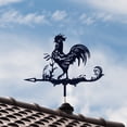 thumbnail image 6 of YardVibe 3D Rooster Metal Weather Vane, Stainless Steel Black Animal Weathervane Wind Direction Indicator Roof Garden Decorations for Outdoor Farm Yard Garden Gazebo, 6 of 6