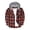 Orange, variant on Men's Hooded Plaid Shirt Lightweight Flannel Shirt Jacket Long Sleeve Button Down Fall Casual Shirt with Pockets (Available in Big & Tall)
