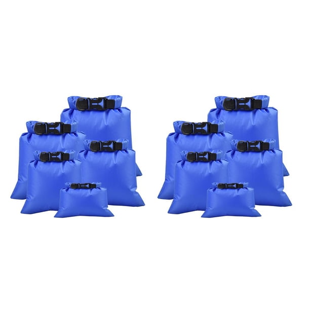 Advancent Bolsa seca Saco impermeable Barrera de humedad Bolsillo para canotaje Camping Natación Azul zafiro 2Conjunto