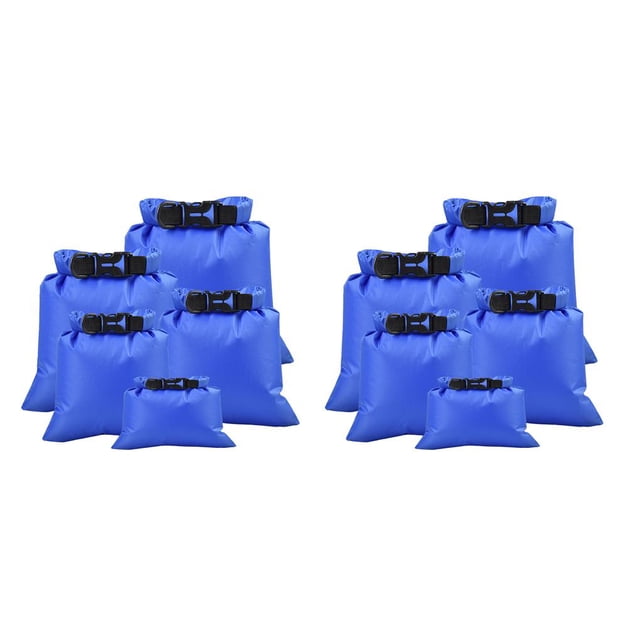 Advancent Bolsa seca Saco impermeable Barrera de humedad Bolsillo para canotaje Camping Natación Azul zafiro 2Conjunto