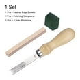 thumbnail image 3 of 3pcs Leather Edge Beveler 10mm Skiving Tool with Whetstone Polishing Compound, 3 of 6
