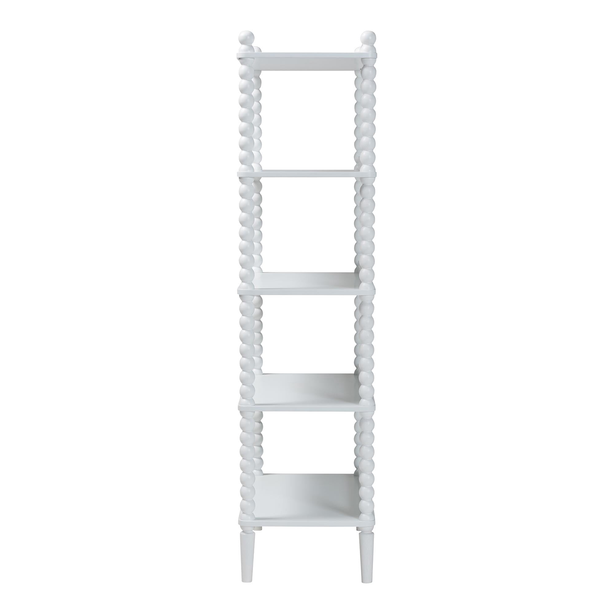 Baxton Studio Lucera Farmhouse Display Shelf, 5-Tier, White