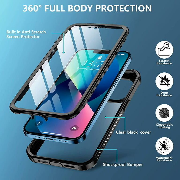 iPhone 13 Mini 360 ° Full Cover Body Case Case Protector de pantalla