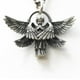 thumbnail image 4 of collar con colgante de alas de ángel de oración vintage., 4 of 5