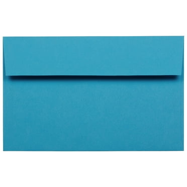 JAM Paper A10 Envelopes, 6 x 9 1/2, Blue, 50 per Pack