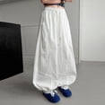 thumbnail image 2 of SJLDQY Girls Wide Leg Pants High Waisted Baggy Pants for Girls Casual Elastic Drawstring Waist Joggers, 2 of 6