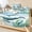 Green Blue, variant on Twin XL Size Fitted Sheet Set - Sea Turtle 2 Piece Bedding Sets 16" Deep Pocket Fitted Sheet with 1 Pillowcases, Coastal Seahorse Whale Octopus Ocean Seagrass Brushed Microfiber Hotel Bed Sheets