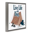 thumbnail image 3 of Stupell Industries Farmhouse Gray Floating Frame Canvas Art, 25 x 25, by Dog Is Good, 3 of 8