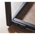 thumbnail image 3 of Mod-Arte Modern Hardwood/Iron Stow Office Desk with Storage - Dark Walnut, 3 of 13