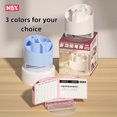 thumbnail image 4 of Graflsoa 6-Section Multifunctional Desk Organizer with Whiteboard, Mirror, and Phone Stand - Includes Erasable Markers, Cleaning Cloth, and Decorative Stickers (White), 4 of 6