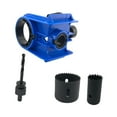 thumbnail image 2 of Kit de instalación de cerradura de puerta con 2 bujes ajustables para puertas de madera, máquina de mortaja, abridor de agujeros para cerraduras de Azul, 2 of 9