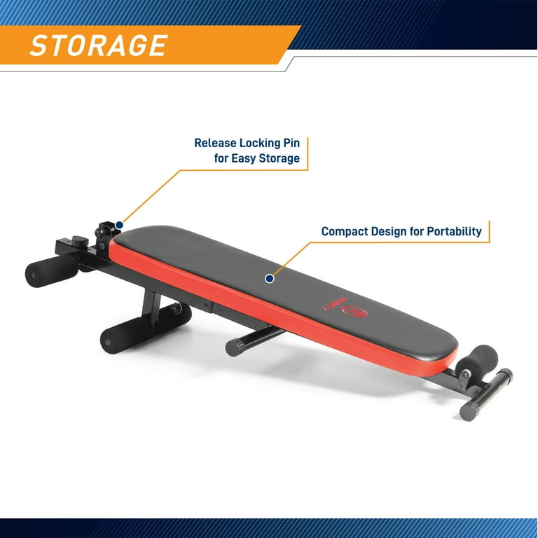 Marcy Folding Utility Bench with Headrest Slant Board SB 4606