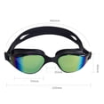 thumbnail image 6 of Swimming Glasses Adjustable Waterproof PC Leak-Proof Glare-resistant Mirrored Swimming Goggles for Beginners-B, 6 of 7