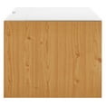 thumbnail image 3 of Wall Mount Computer Work Desk, White Natural, Melamine Wood , Home Office Business, Modern Contemporary HB34528, 3 of 8