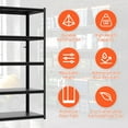 thumbnail image 5 of Garage Shelving, Garage Storage Shelves, 2000 LBS Heavy Duty Adjustable Metal Garage Shelves, Easy Assembly, Shelves for Garage Storage, Warehouse, Basement, Black, 5 of 6