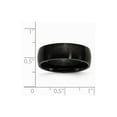 thumbnail image 6 of White Stainless Steel Ring Band Wedding Standard Domed, 6 of 6