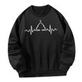 thumbnail image 3 of Sudadera para Mujer Sudadera de Manga Larga Sudadera con Cuello Redondo para Mujer para Viajes M, 3 of 8