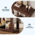 thumbnail image 2 of Wooden Narrow Console Table, 46-Inch Farmhouse Rectangular Accent Table with Natural Blonde Finish for Entryway, Hallway, Foyer, Behind Sofa & Living Room, Brown, 2 of 7