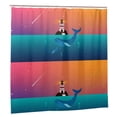 thumbnail image 2 of Zufioo Lighthouse and Whale Pattern Shower Curtain 72x72in, Waterproof Curtain for Bathroom-Waterproof, Mildew-proof, Quick-drying,Home Bathroom Supplies-One Size, 2 of 9