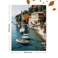 thumbnail image 3 of Sailboat Harbor Scene Wall Art Canvas Print，Living Room Bedroom Office Kitchen Hotel Lobby Wall Decor, 3 of 8