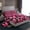 Hot Pink, variant on Manfei Watercolor Bowknot Teens Twin Sheet Sets, Fashion Leopard Cheetah Print Twin Fitted Sheet, Black Pink Ribbon Flat Sheet, Microfiber Bedroom Decor, 3pcs