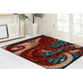 thumbnail image 4 of Colorful Rugs, Floor Rugs, Stair Rug, Animal Rug, Door Mat Rug, Blue Rugs, Corridor Rugs, Wedding Rug, Octopus Rugs, Salon Rugs, Home Decor, 2.6'x5' - 80x150 cm, 4 of 9