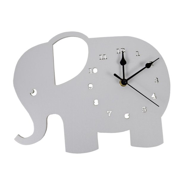 Cateissary Gato Reloj de pared Luminoso Decorativo No hace tictac Relojes Hotel Decoración de la pared del hogar Decoración del hogar Gris