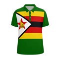 thumbnail image 3 of Men's Polo Shirts Short Sleeve Golf T Shirt Printed Button Down Collared Summer Tee, 3 of 3